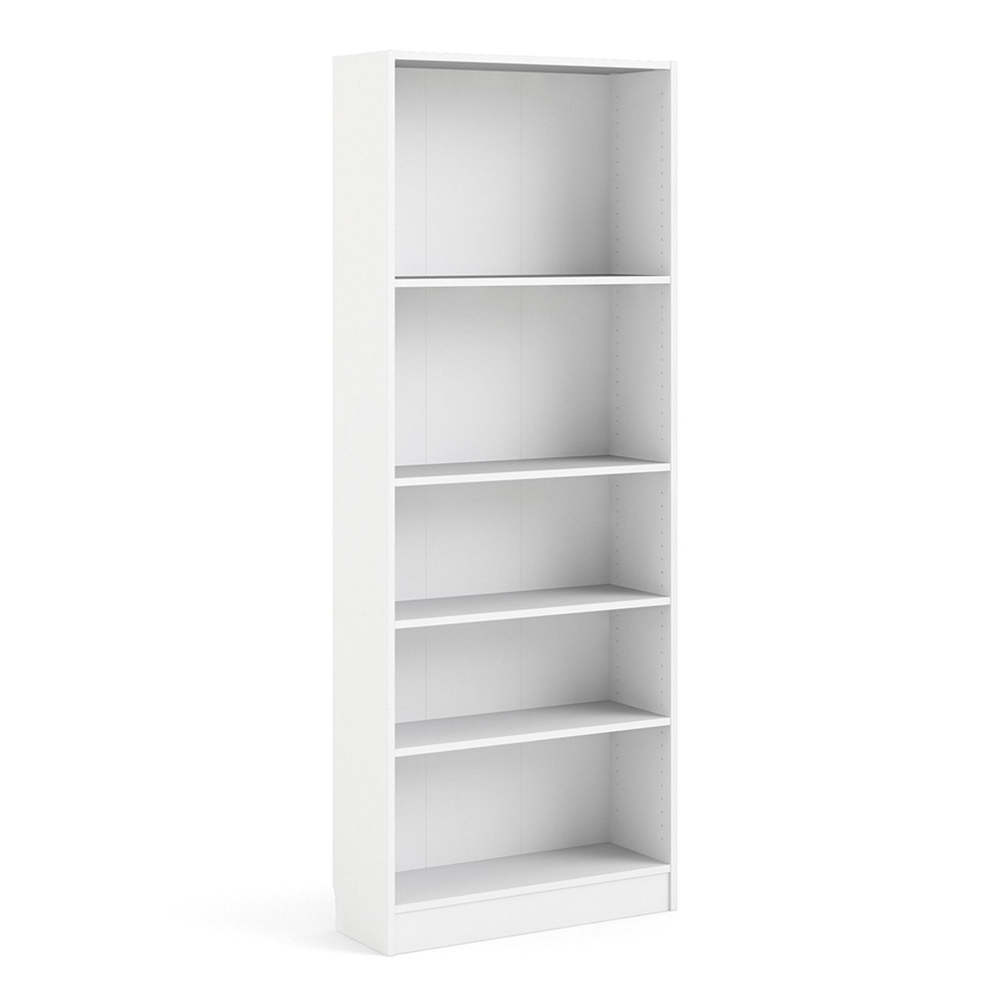 Basic Bookcase - Wide - White