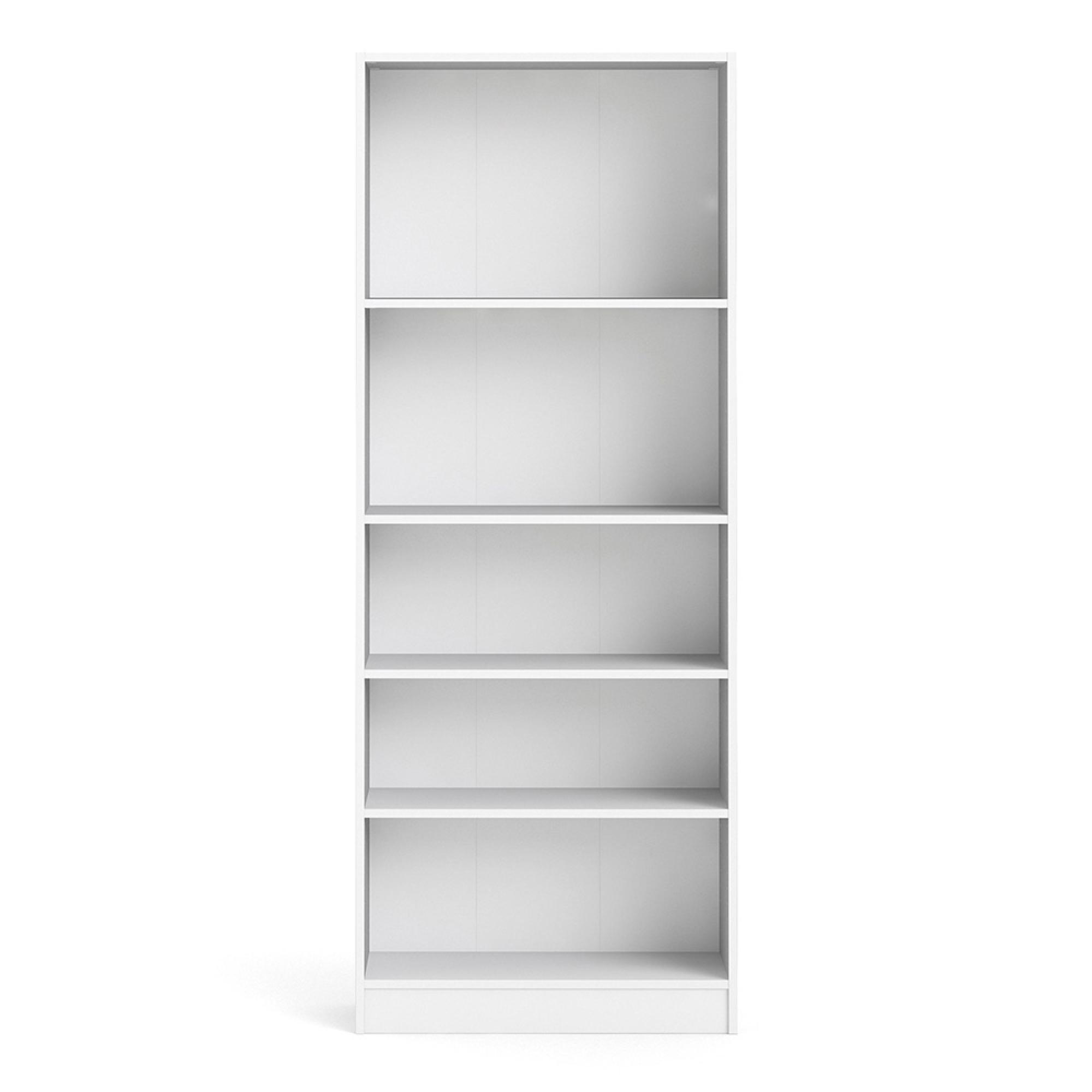 Basic Bookcase - Wide - White