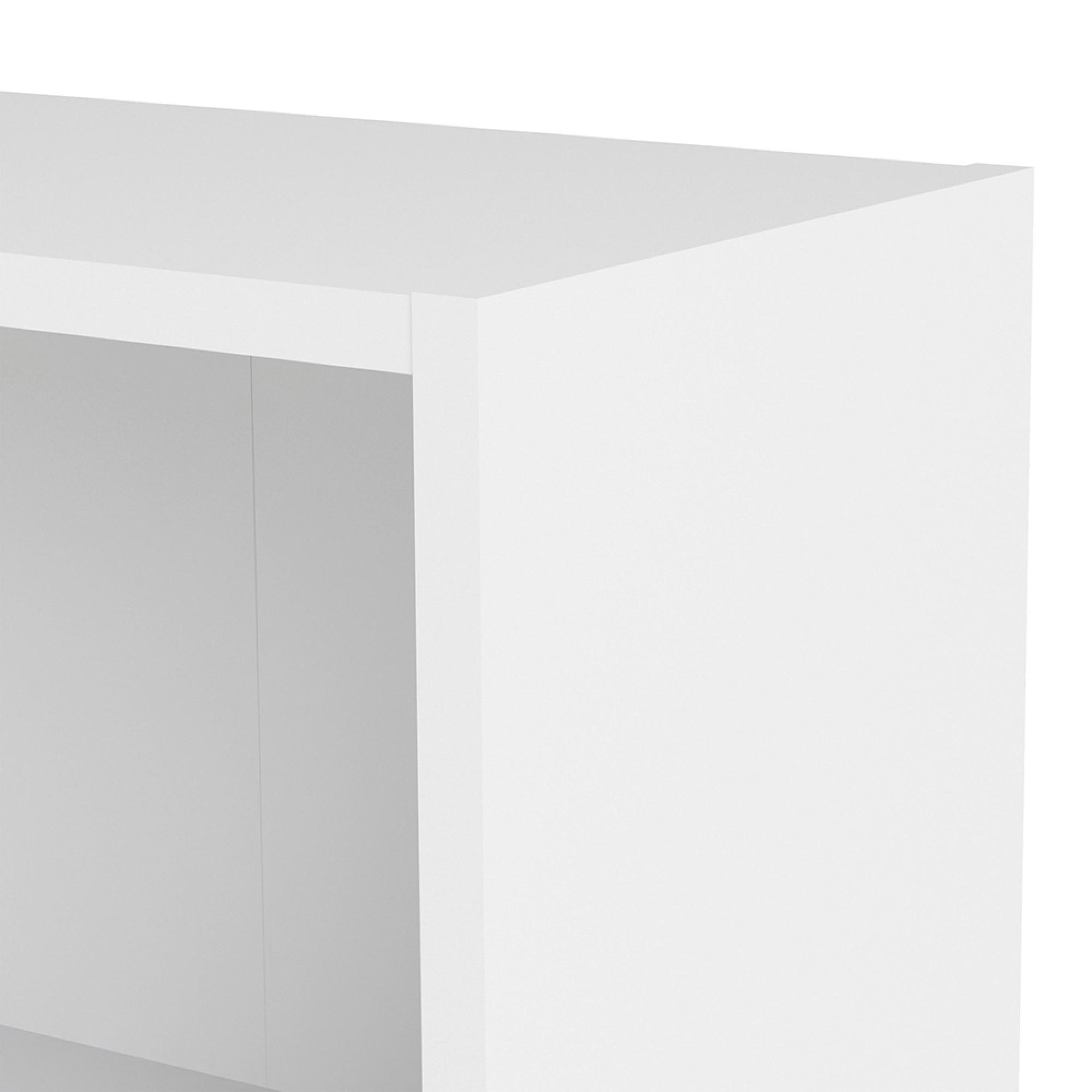 Basic Bookcase - Wide - White