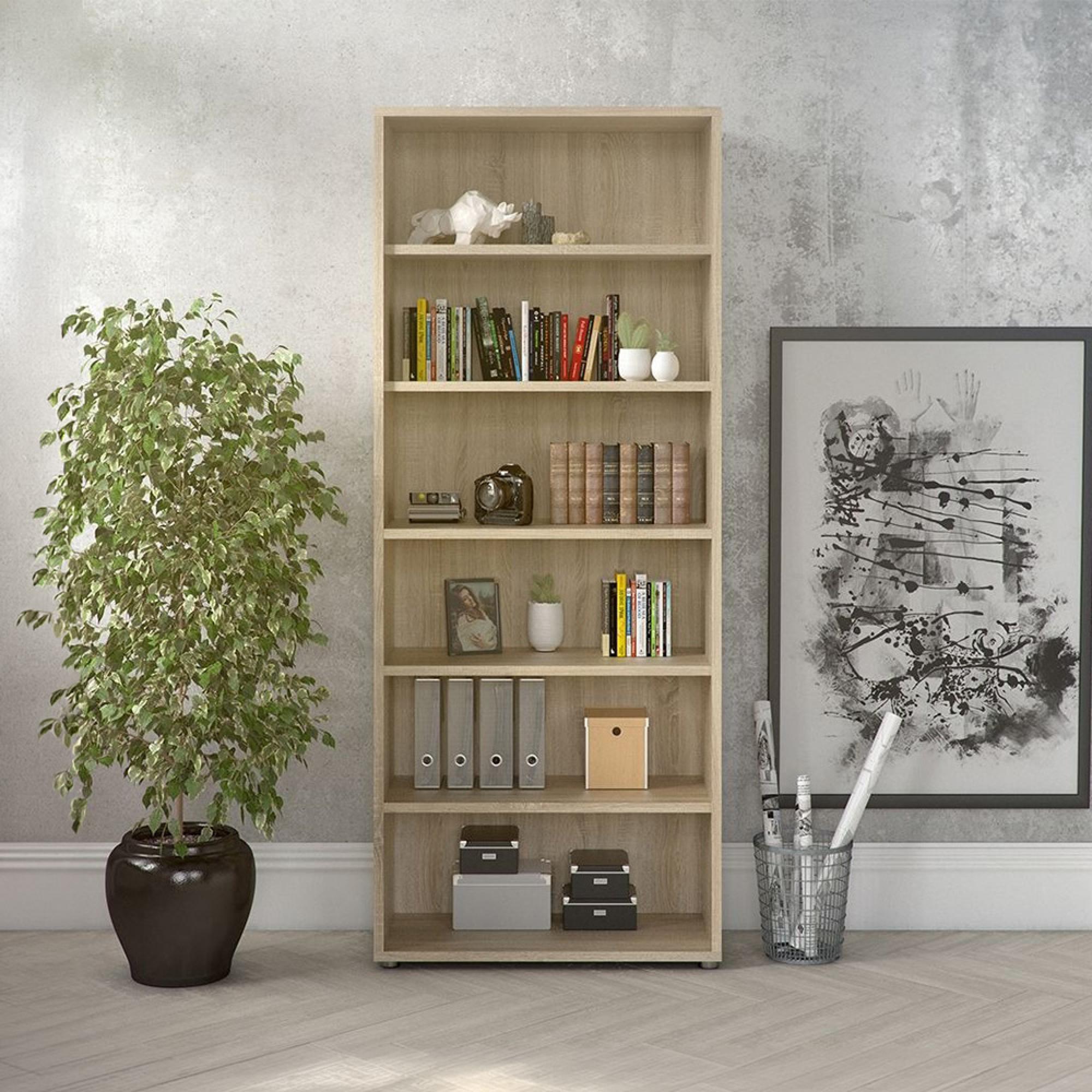 Prima Bookcase - High - Oak
