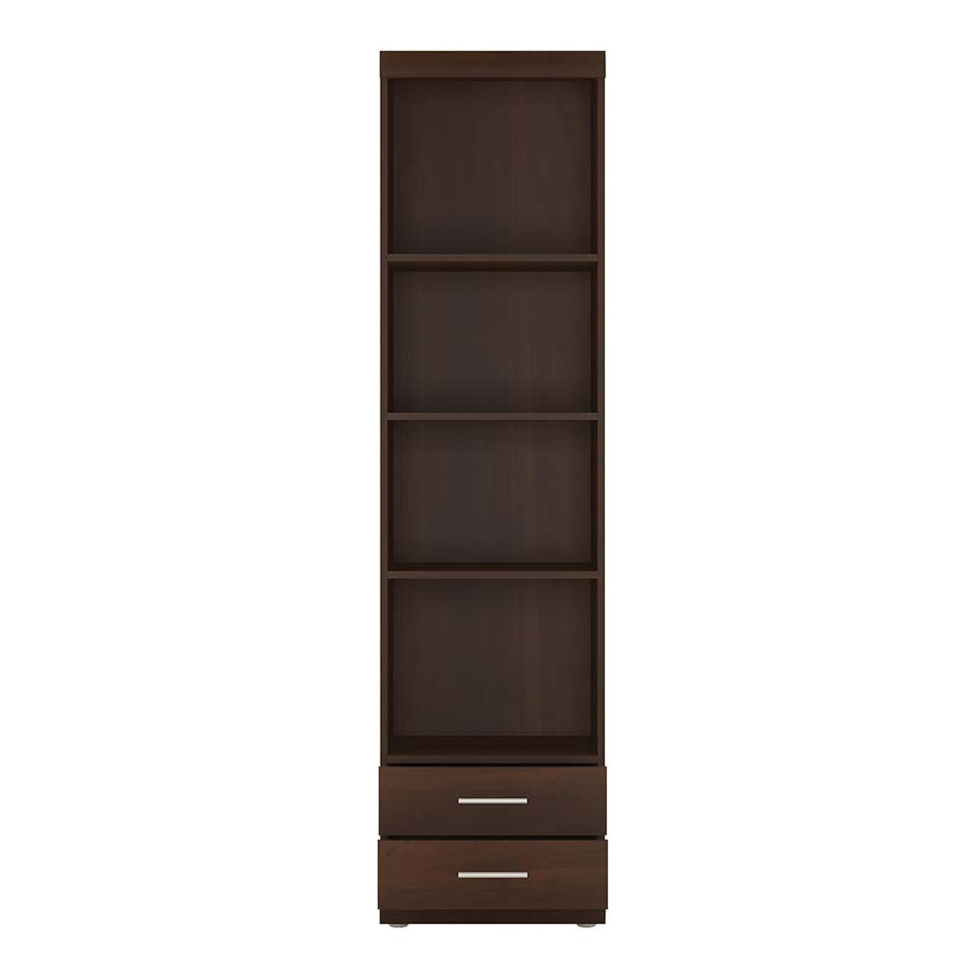 Imperial Shelving Cabinet - Open - Narrow - Mahogany