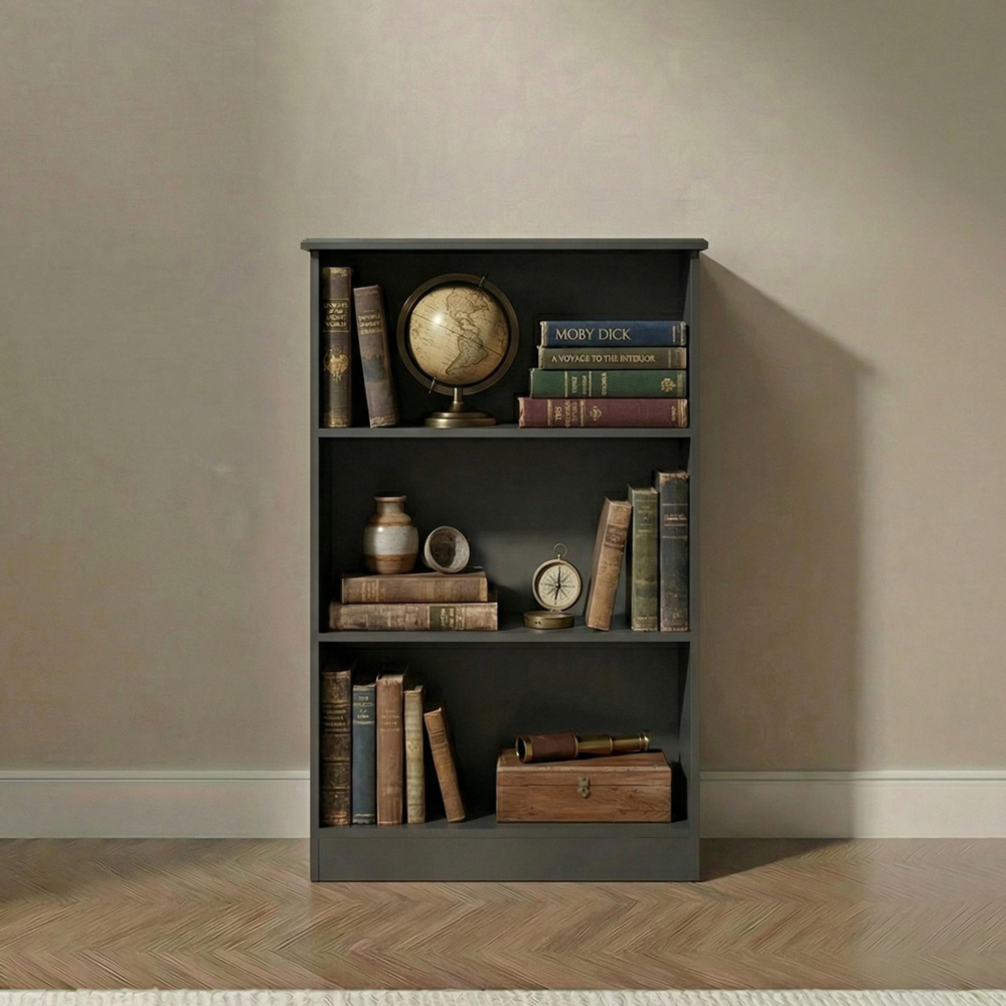 Camden Bookcase - Black Gloss