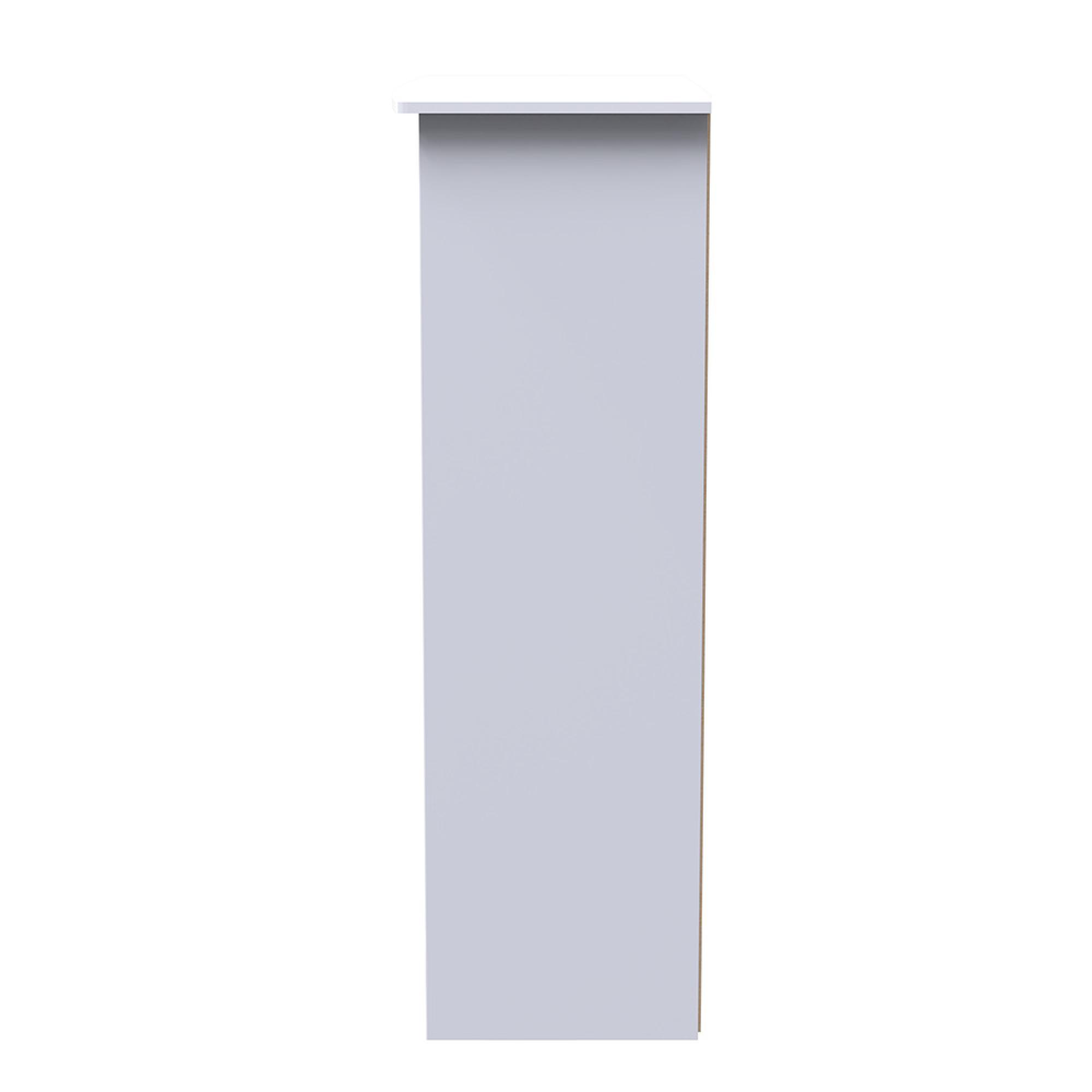 Camden Bookcase - with 2 Shelves - White Gloss