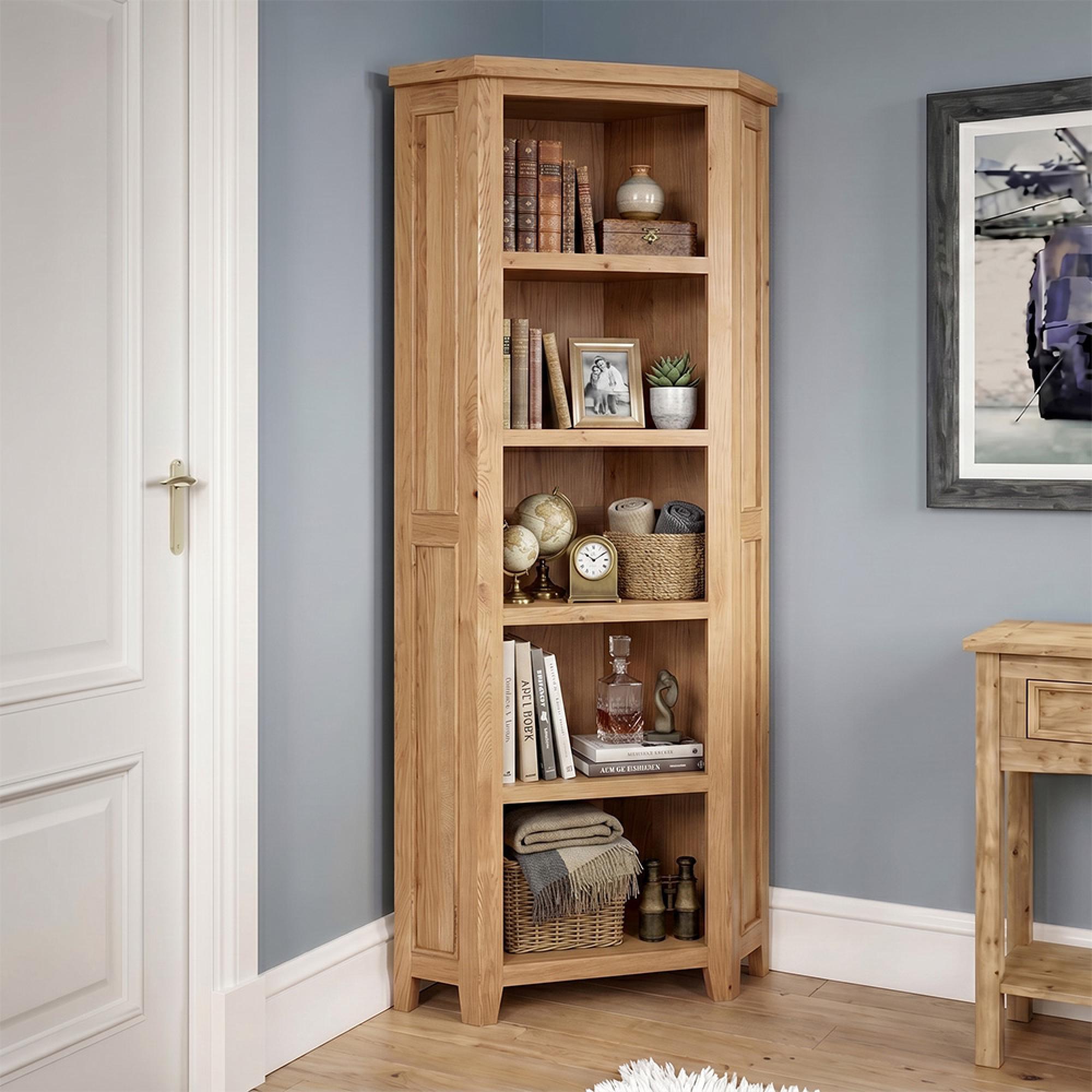 Appleby Corner Bookcase - Oak