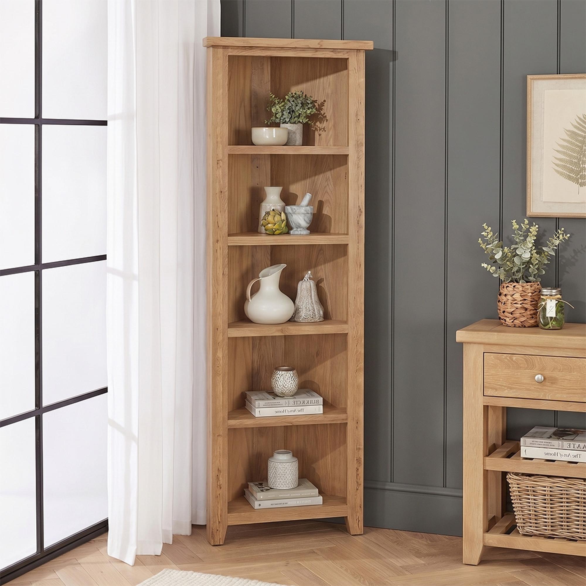 Appleby Corner Bookcase - Petite Oak