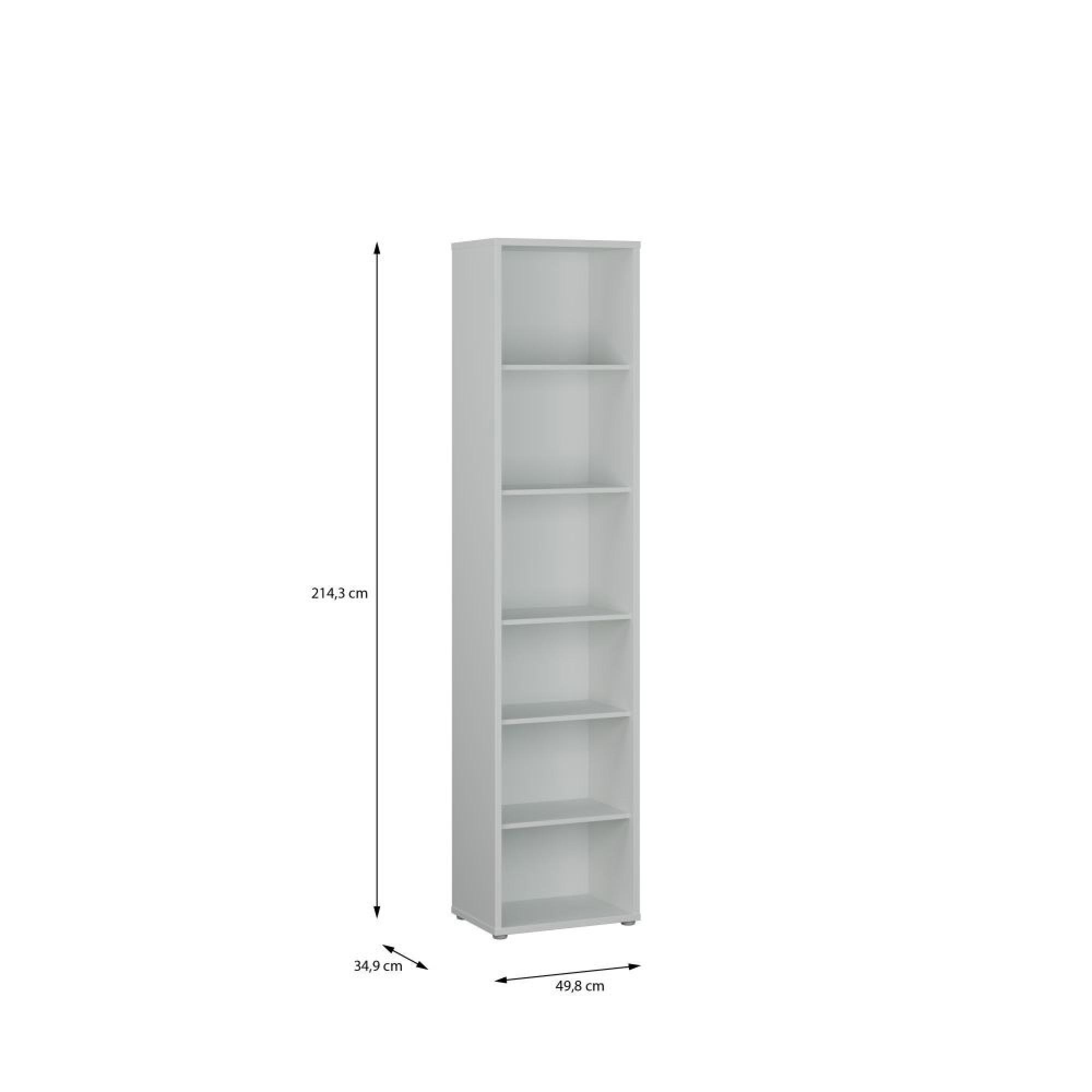 Alice Springs Bookcase - Tall - Light Grey