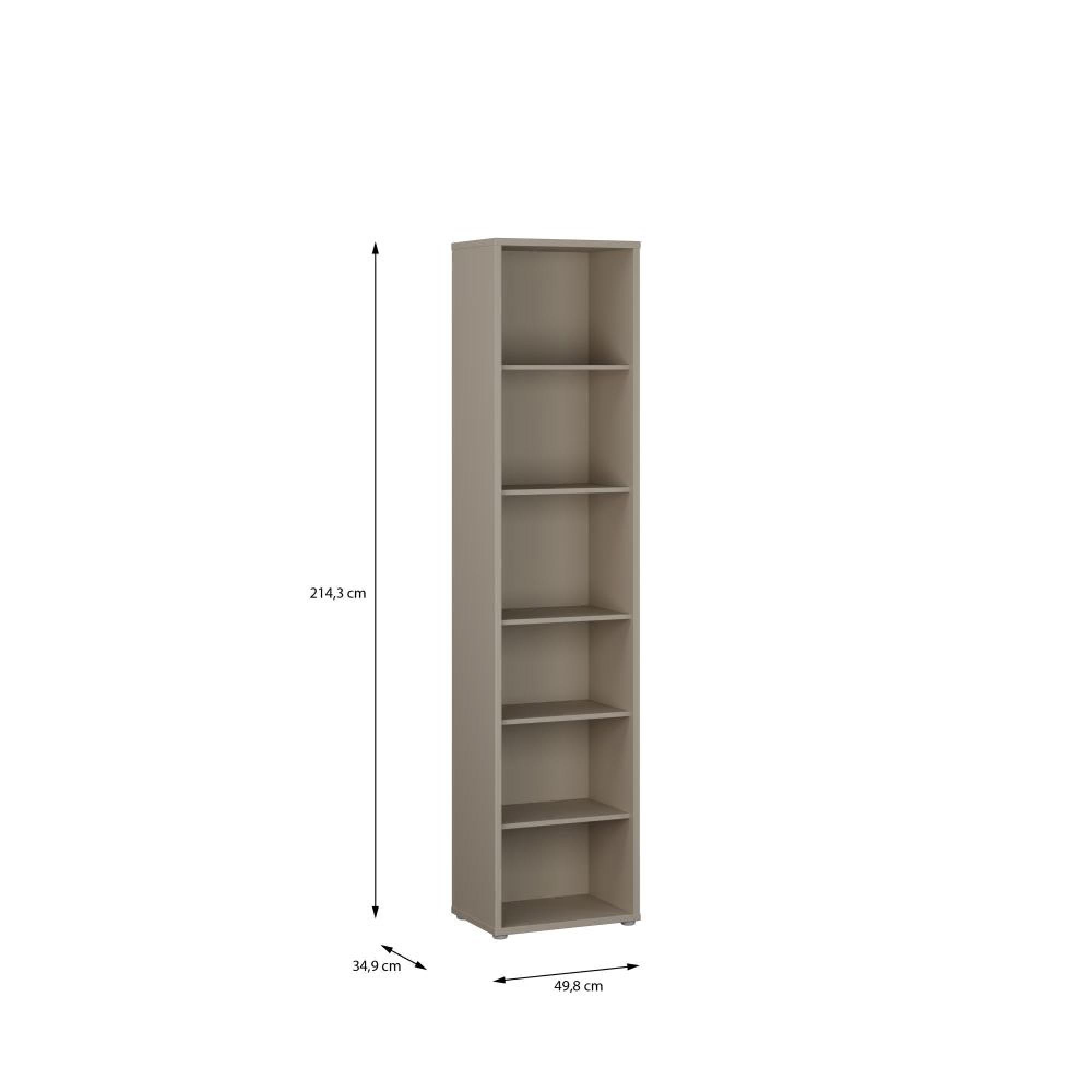 Alice Springs Bookcase - Tall - Taupe