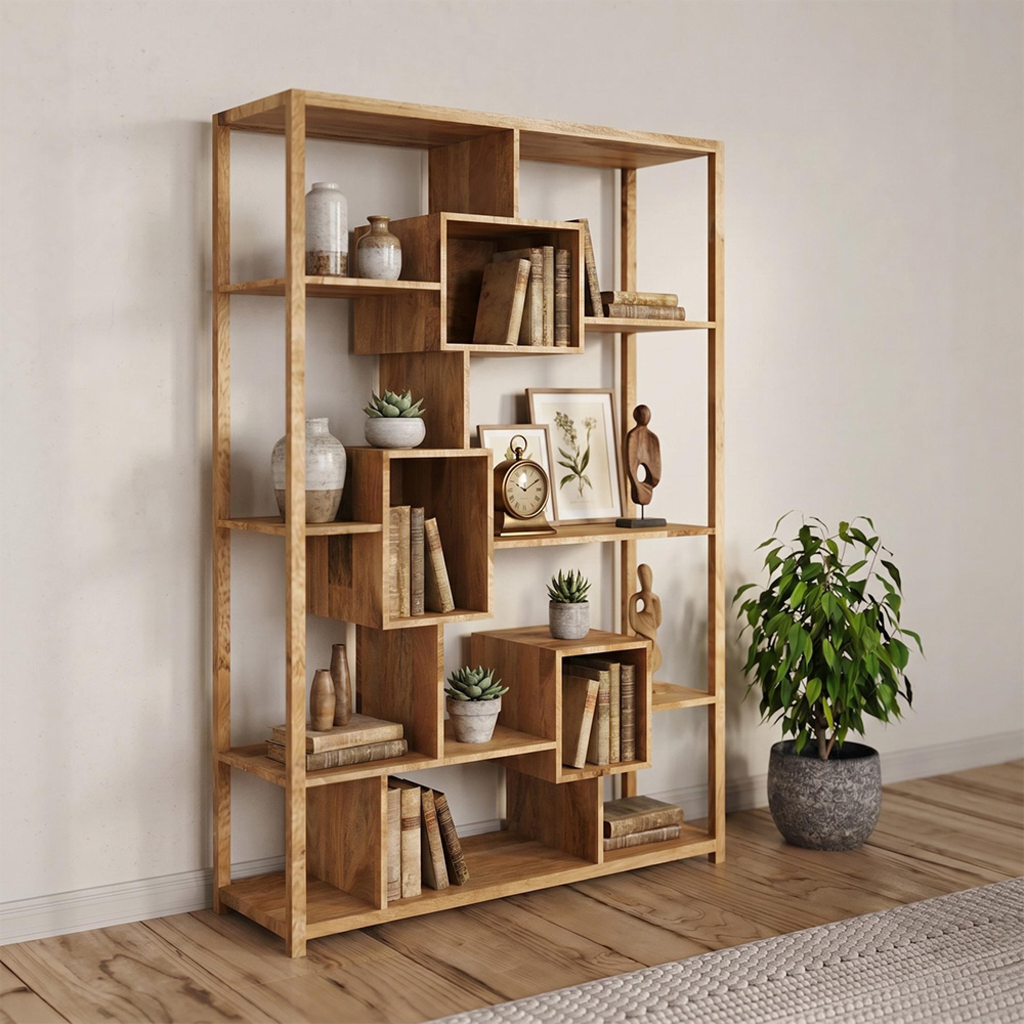 Cuban Bookcase - Large - Light Mango Wood