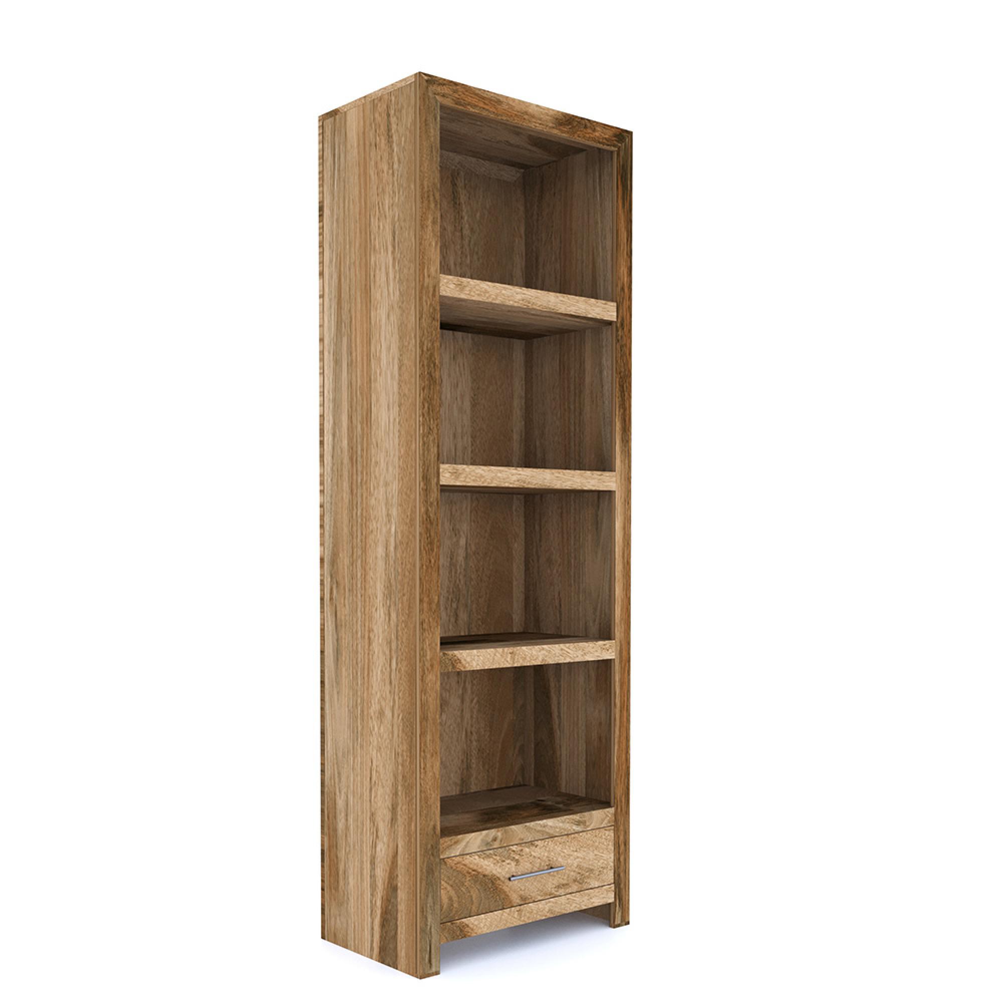 Cuban Bookcase - Narrow - Natural Mango Wood