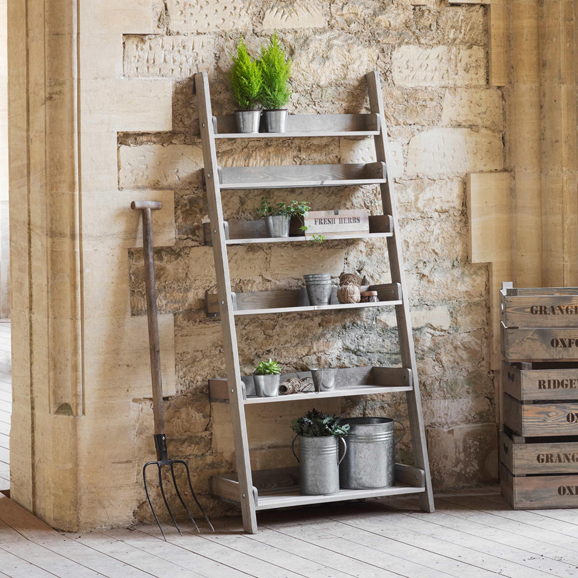 Aldsworth Shelf Ladder Wide Natural Wood