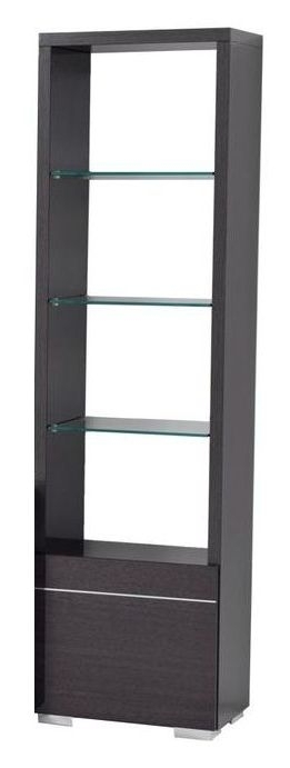 Versilia Bookcase - 1 Door RHF - Black