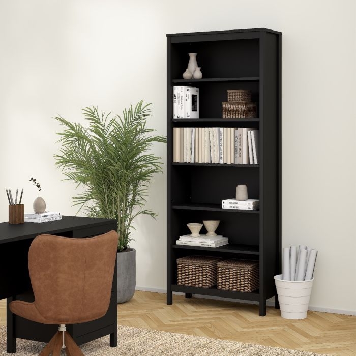 Barcelona Black Bookcase