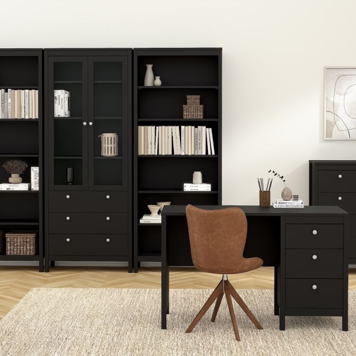 Barcelona Black Bookcase