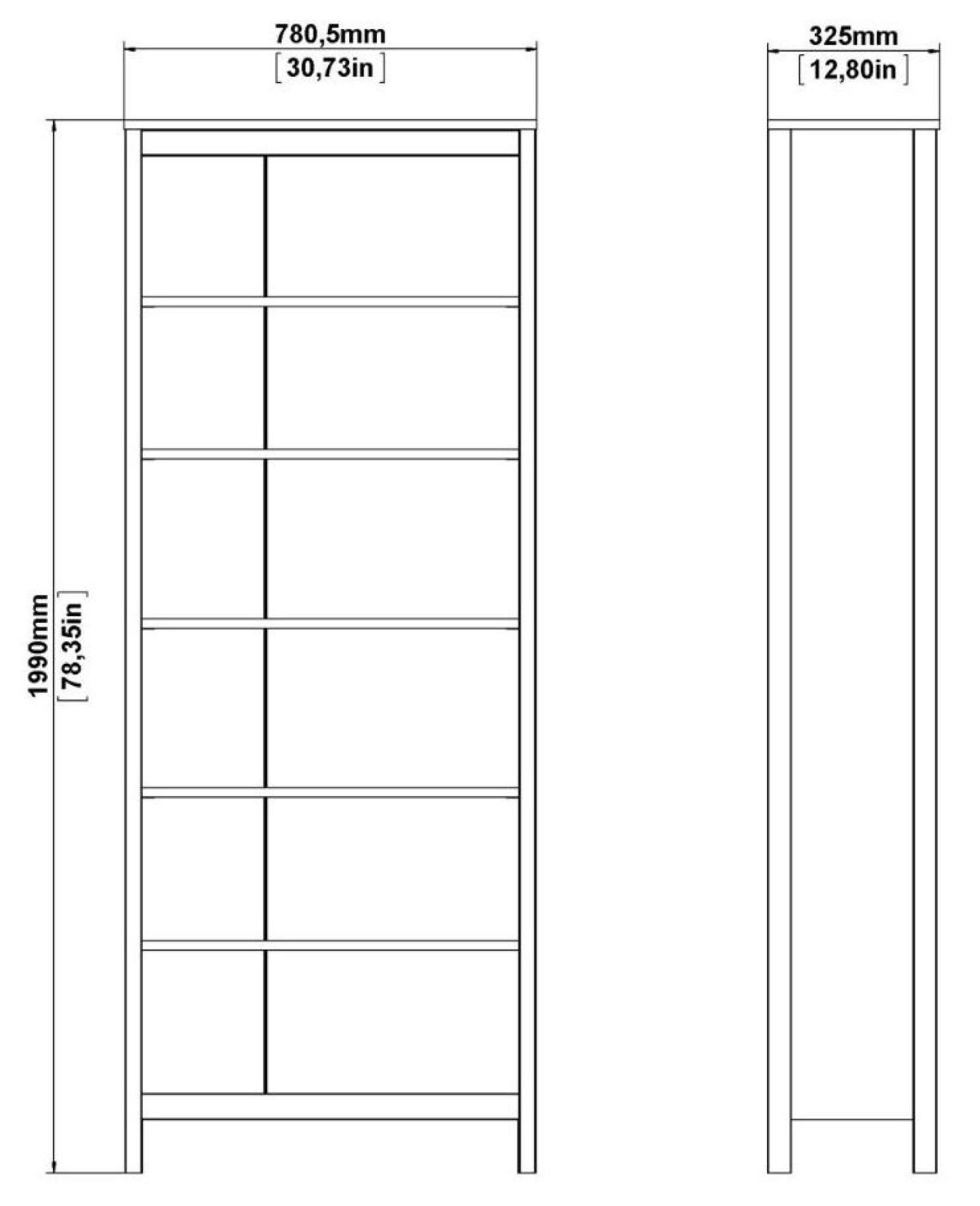 Barcelona White Bookcase