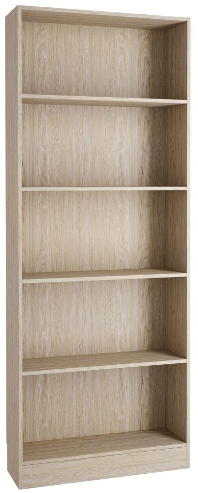 Basic Oak Effect Wide Bookcase