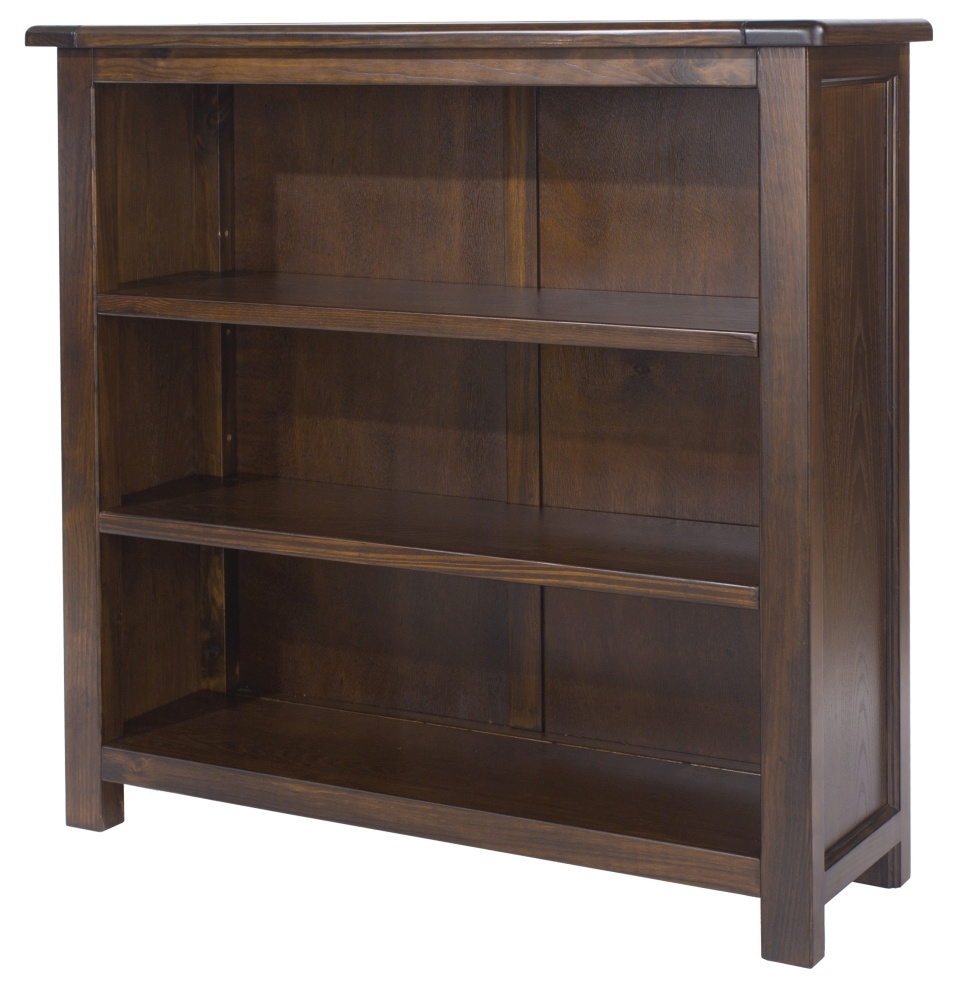 Boston Low Bookcase - Dark Wood
