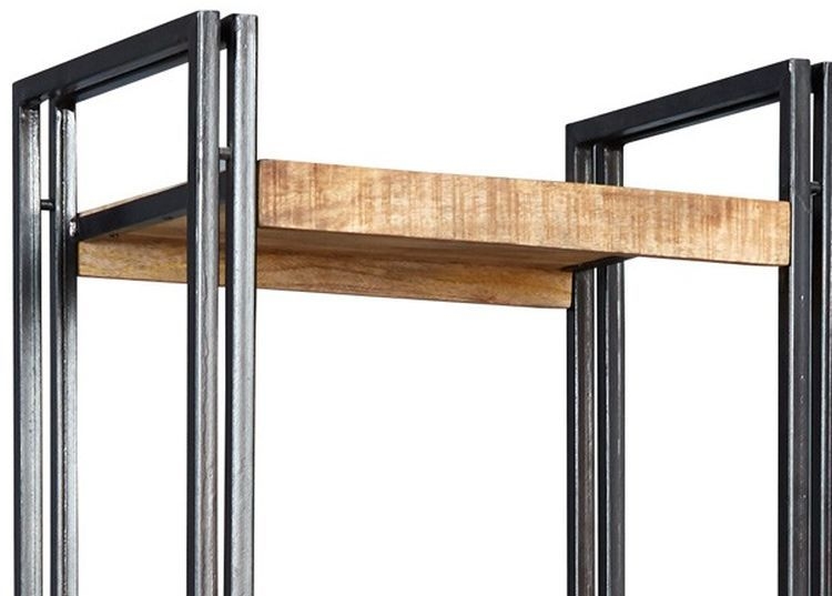 Bhuj Industrial Style Wooden Narrow Bookcase