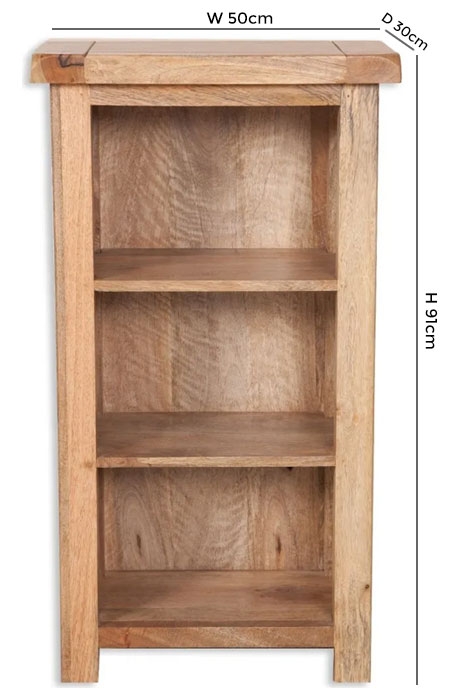 Bombay Solid Mango Wood Small Bookcase