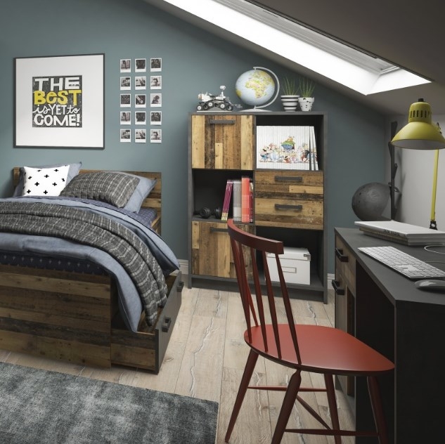 Brooklyn Rustic Low Bookcase