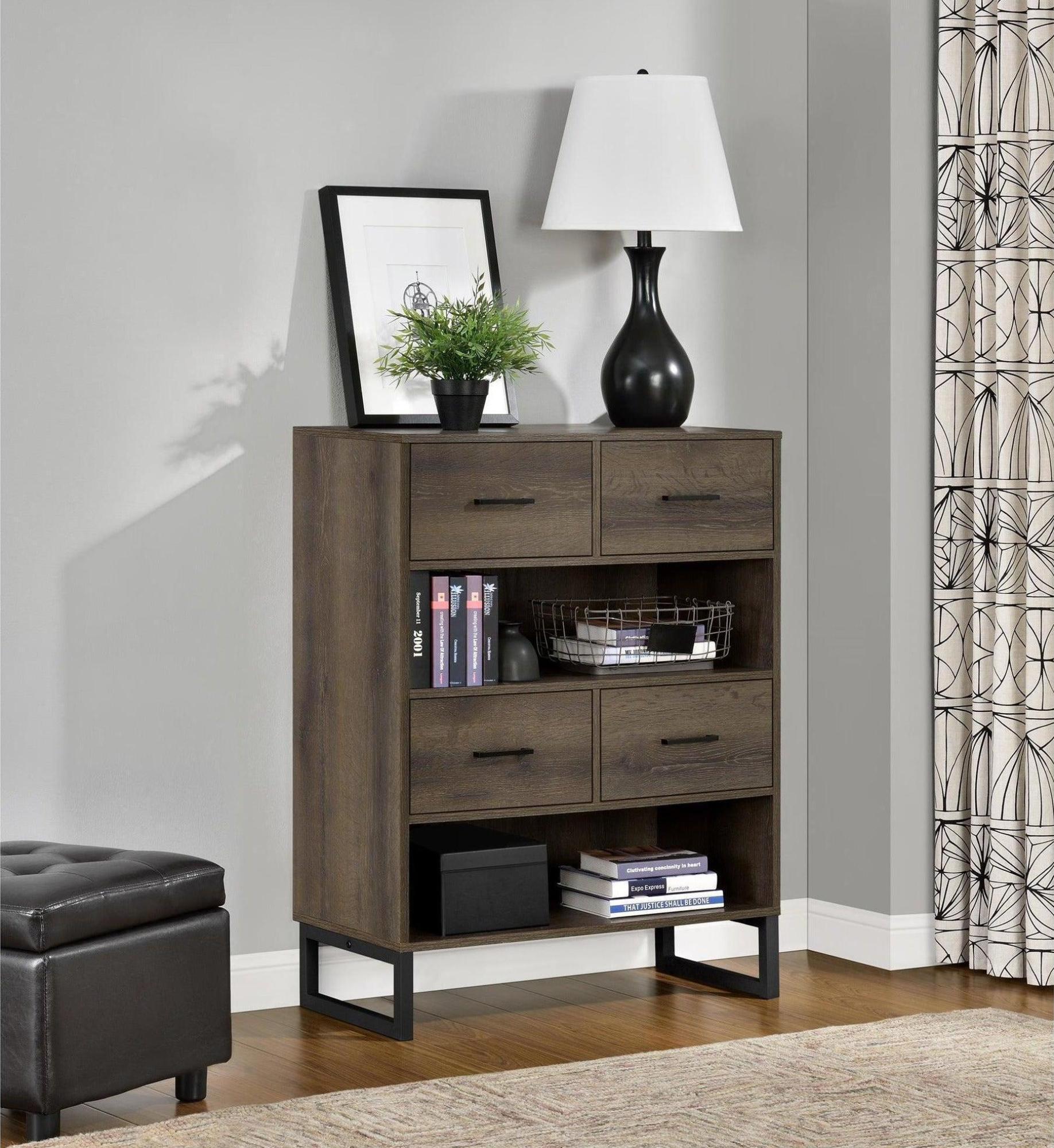 Cabrini Office Bookshelf - Brown - 9665096COMUK
