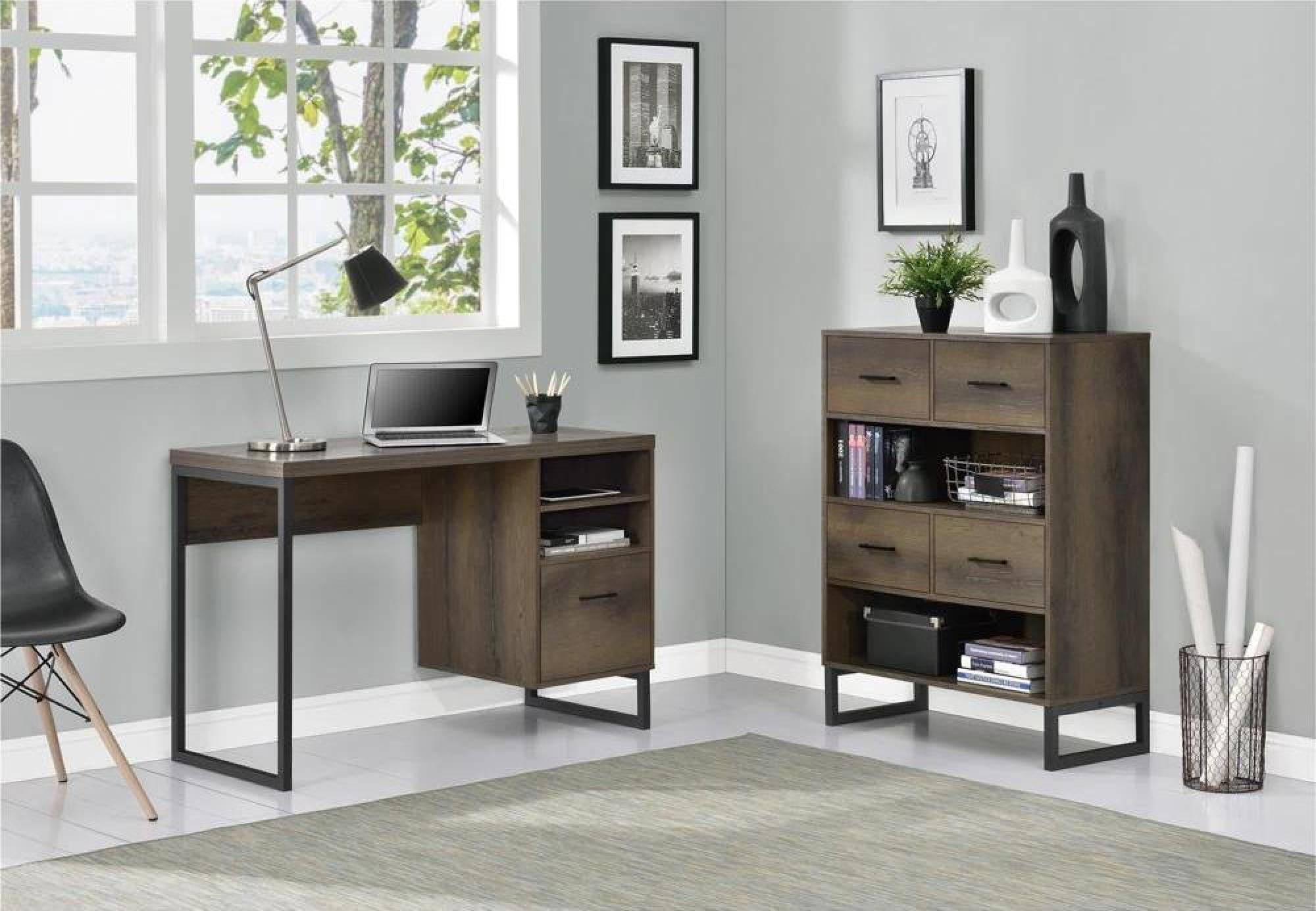 Cabrini Office Bookshelf - Brown - 9665096COMUK