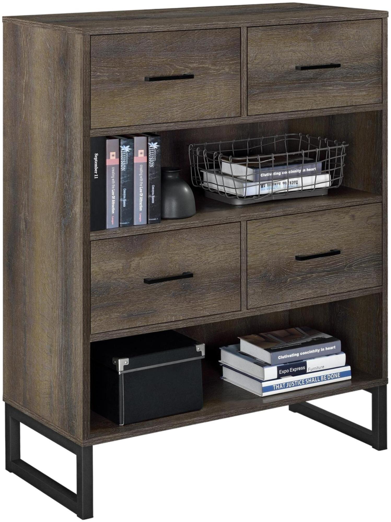 Cabrini Office Bookshelf - Brown - 9665096COMUK