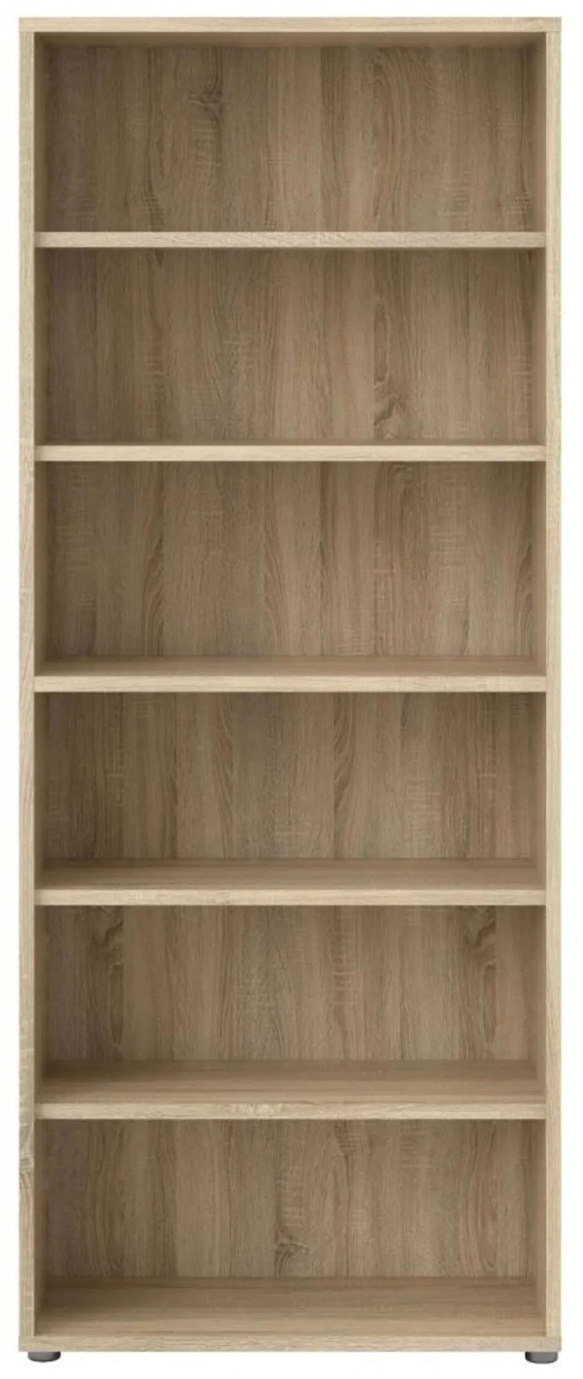 Clearance - Prima Oak Effect High Bookcase - FSS15774