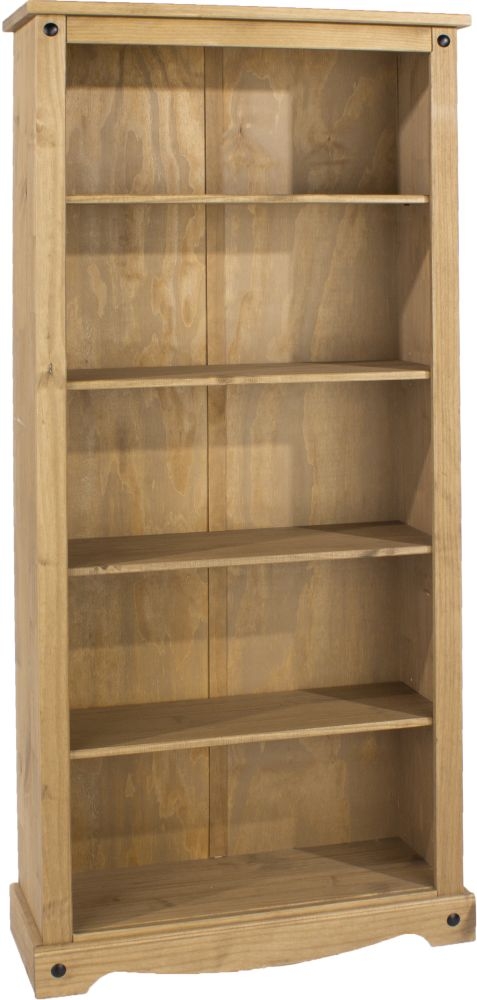 Corona Tall Bookcase - Pine Mexican