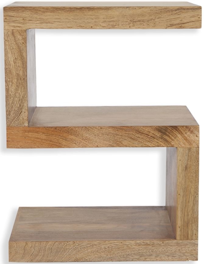 Cuban Natural Mango Wood S Shelving Unit