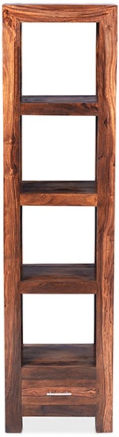 Cube Sheesham Slim Bookcase