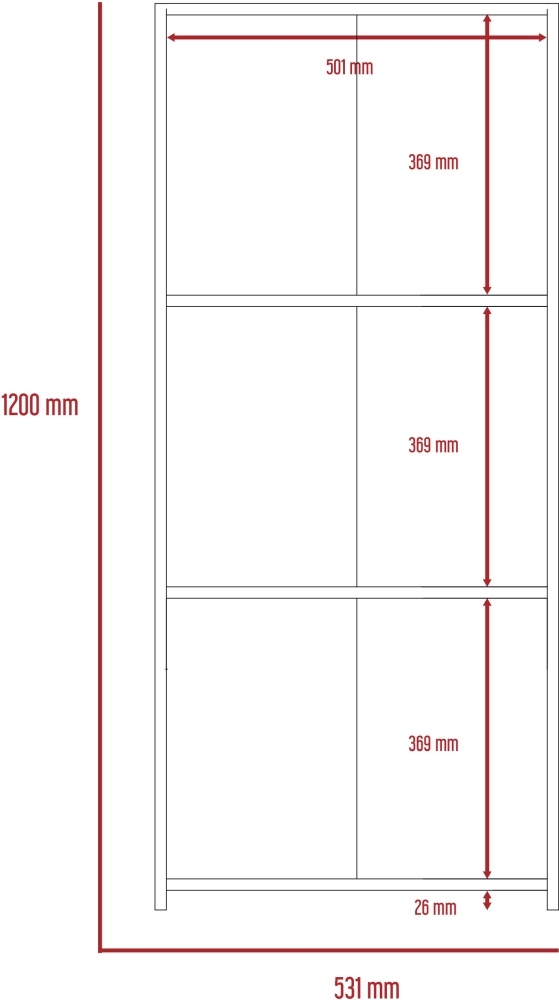 Dallas Low Bookcase - White and Grey