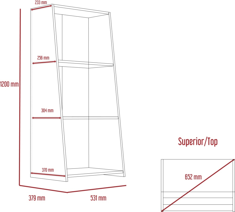 Dallas Low Bookcase - White and Grey