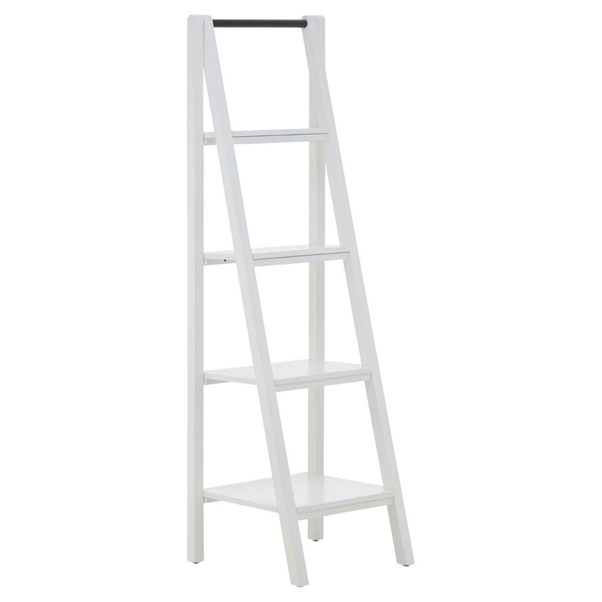 Dayak Shelving Unit - Open Ladder - White Wood