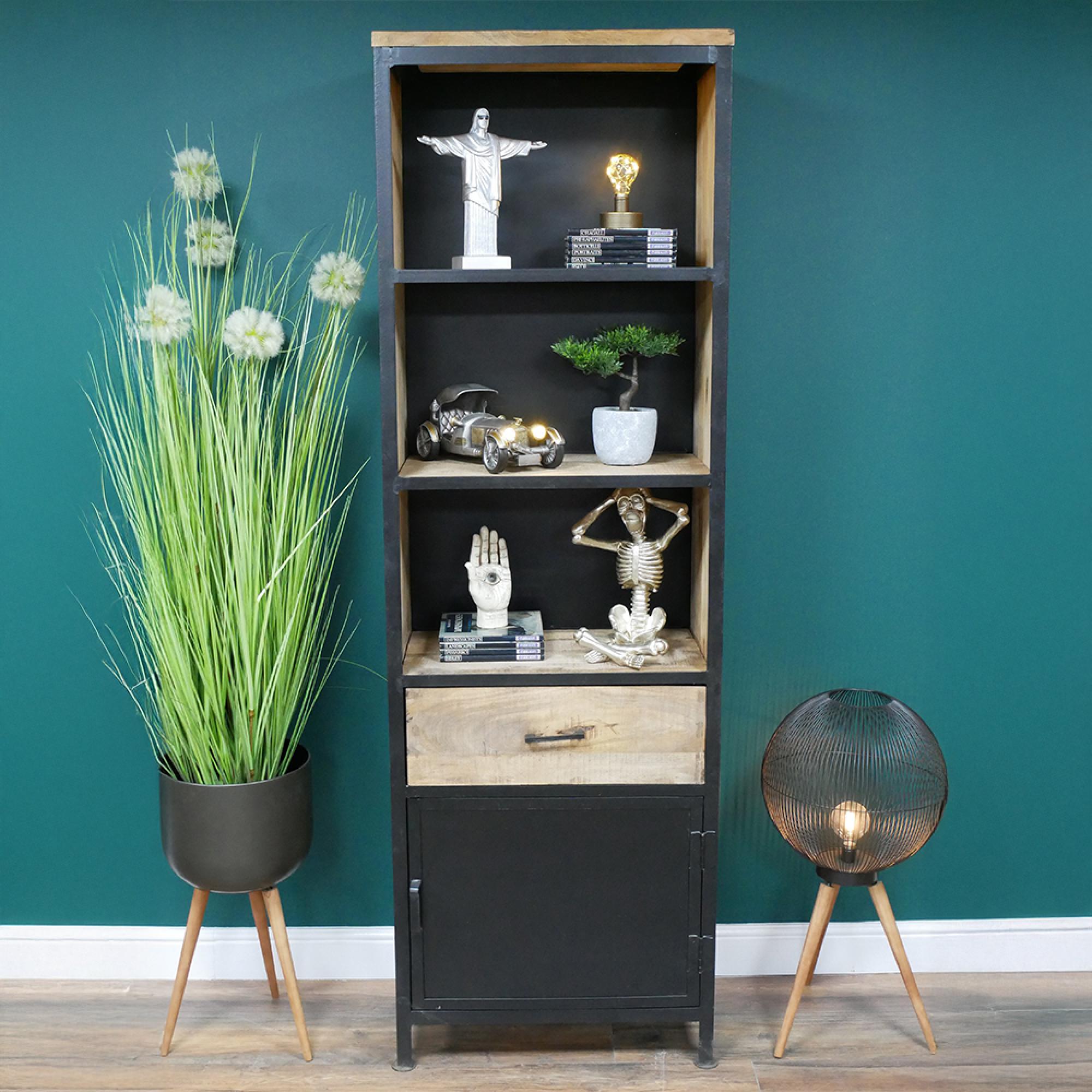 Bookcase - Mango Wood - Narrow