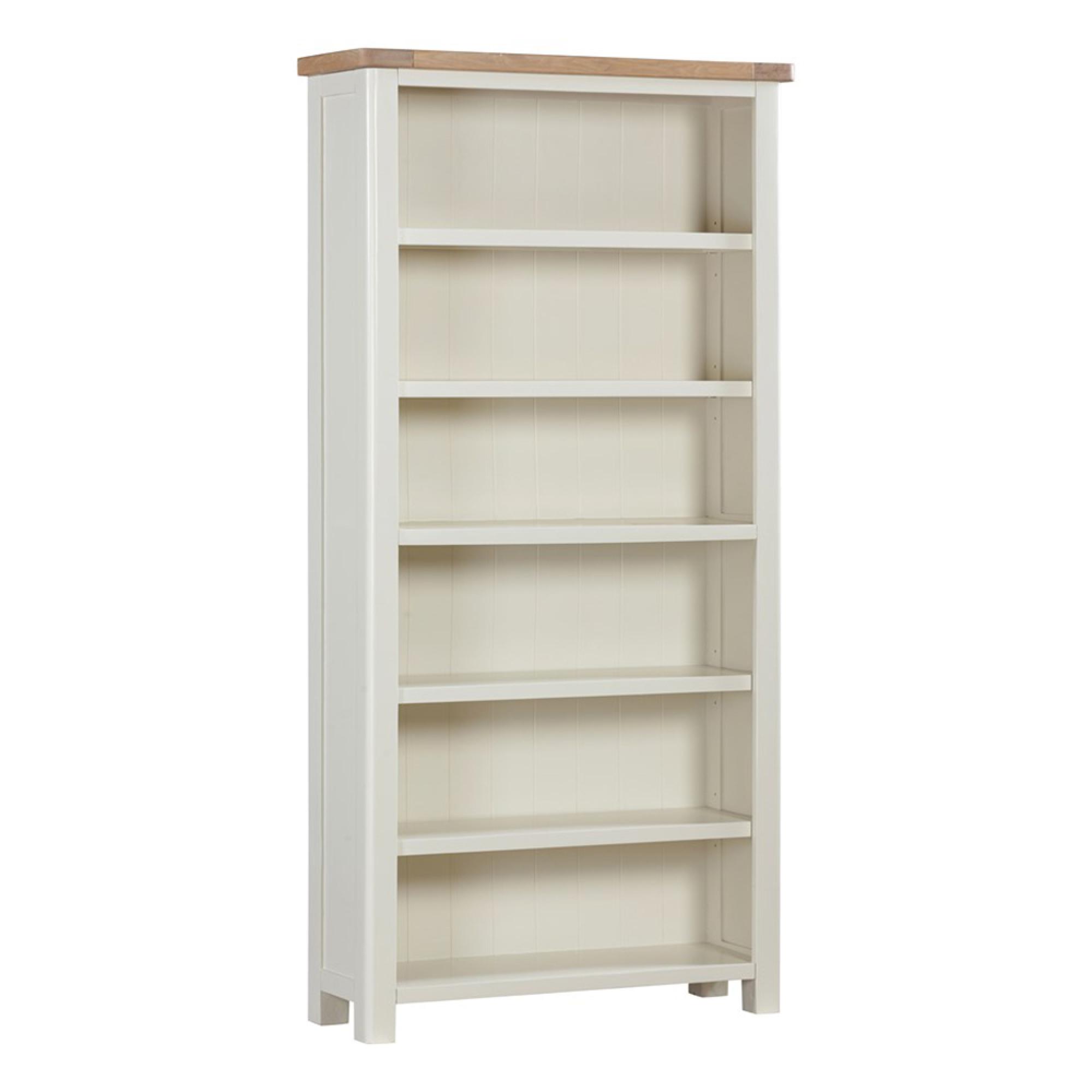 Hayley Bookcase - Large - Oak and White