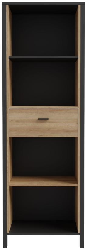 High Rock Oak Effect Narrow Bookcase