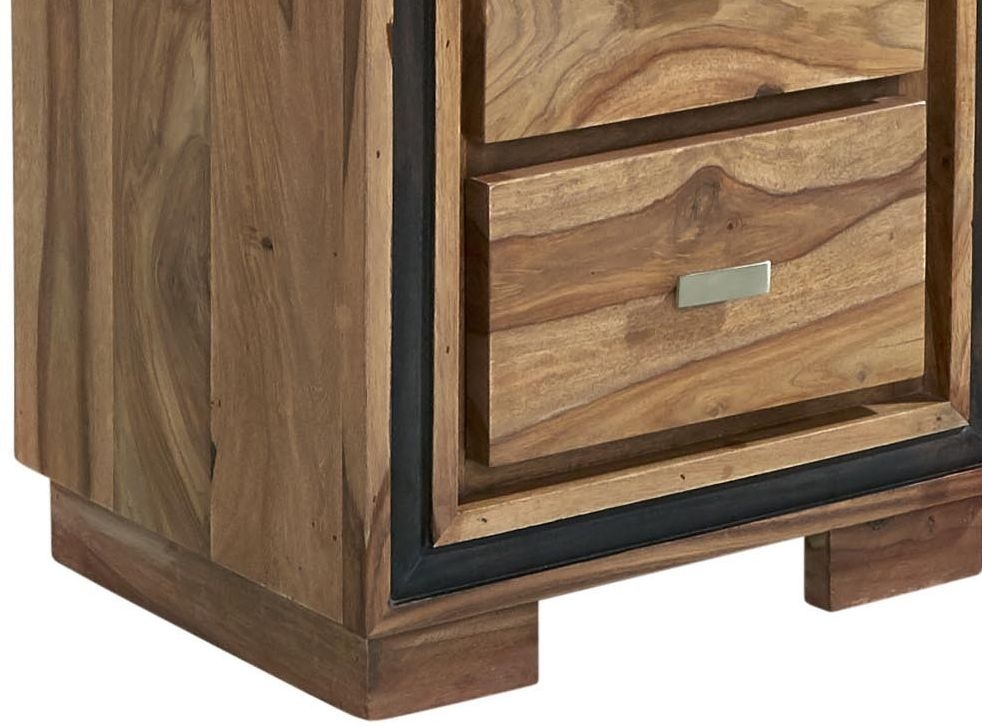 Hubli Solid Sheesham Wood Narrow Bookcase