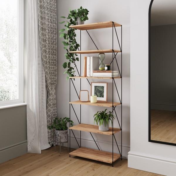 Lewis Wotan Oak Tall Bookcase Storage Unit