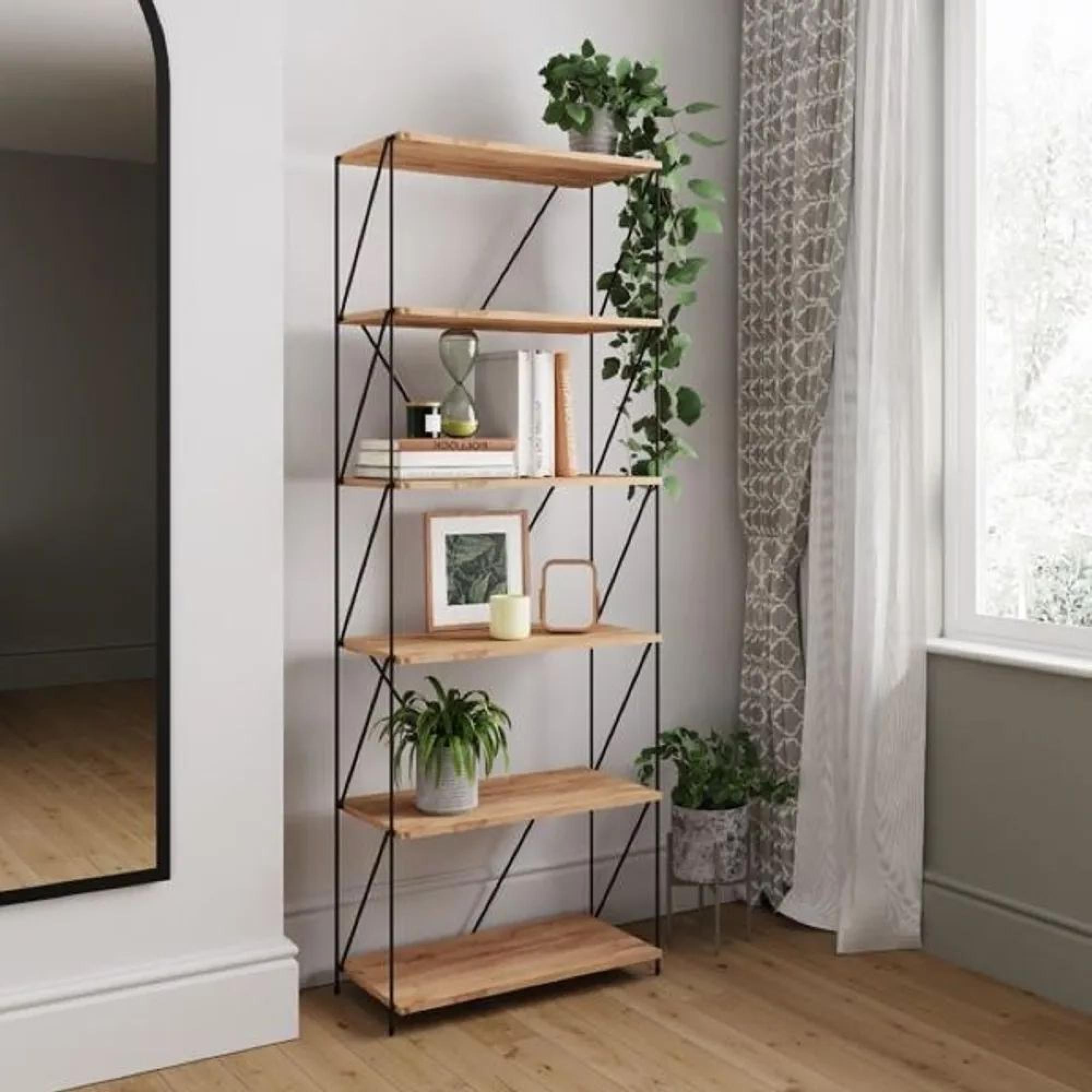 Lewis Wotan Oak Tall Bookcase Storage Unit