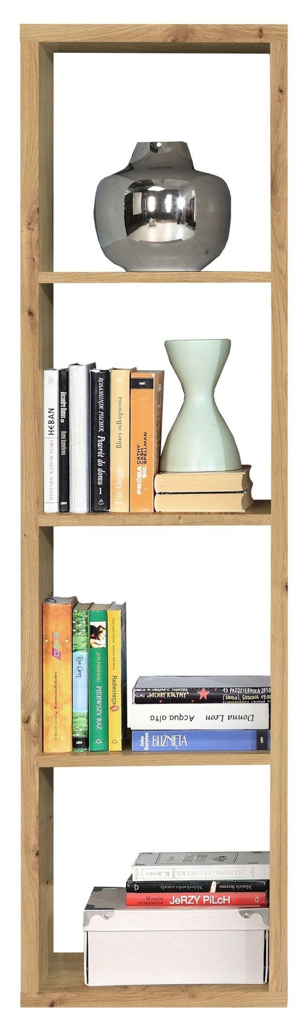 Mauro Artisan Oak Effect 4 Open Shelving Unit