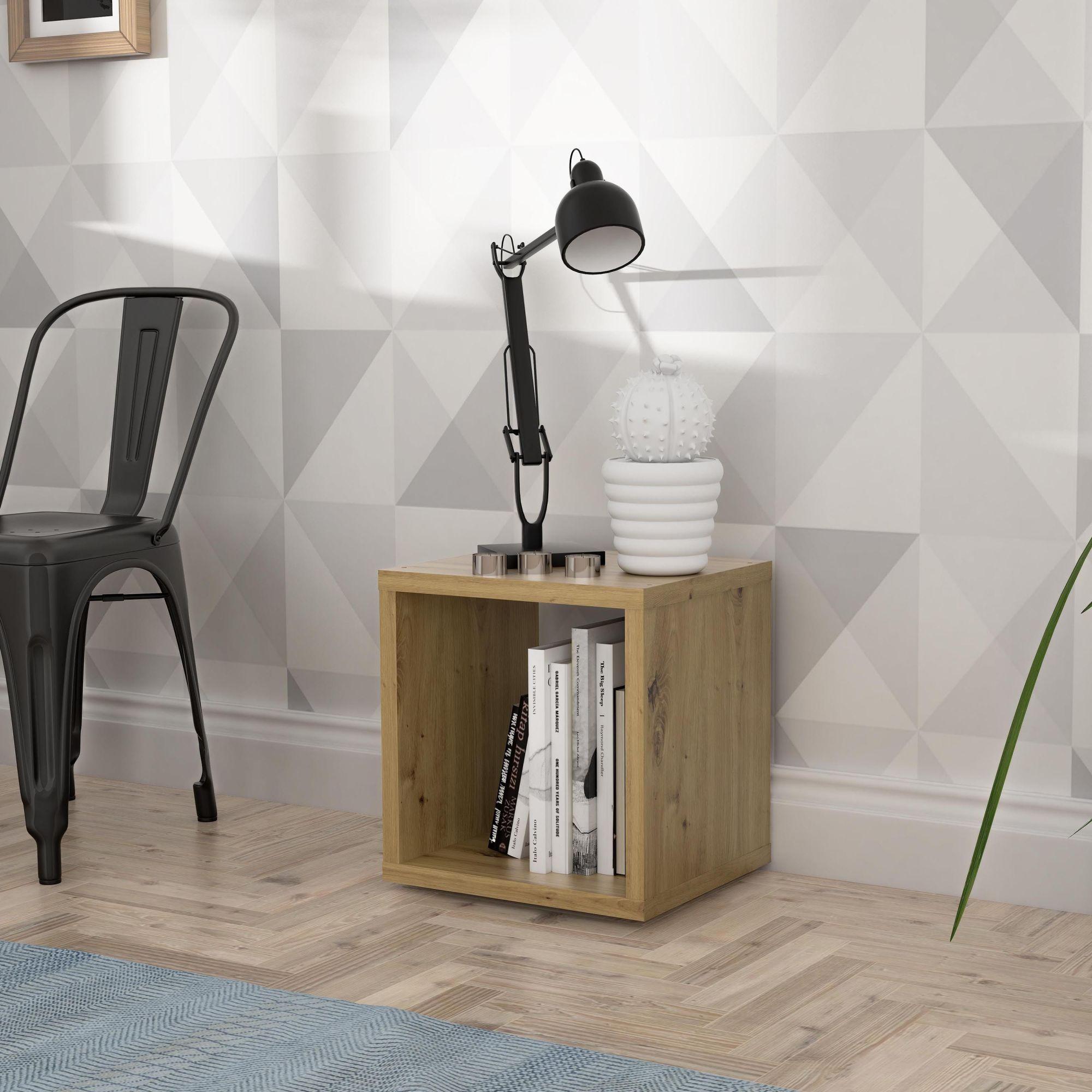 Mauro Artisan Oak Effect Single Open Cube