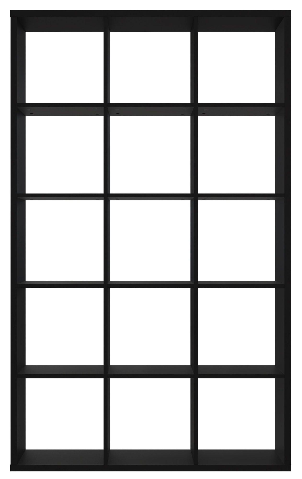 Mauro Matt Black 15 Open Shelving Unit