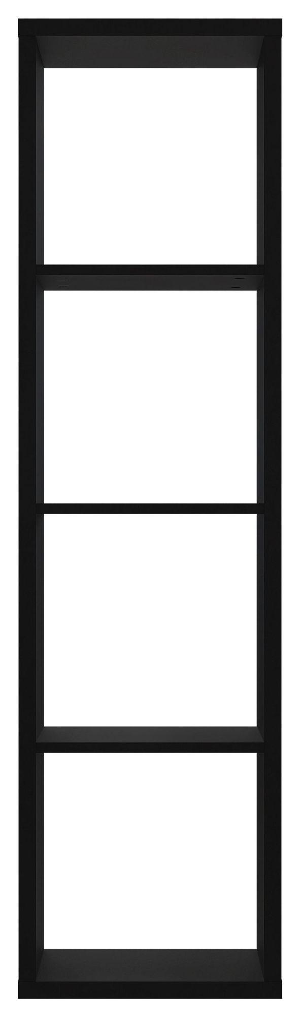 Mauro Matt Black 4 Open Shelving Unit