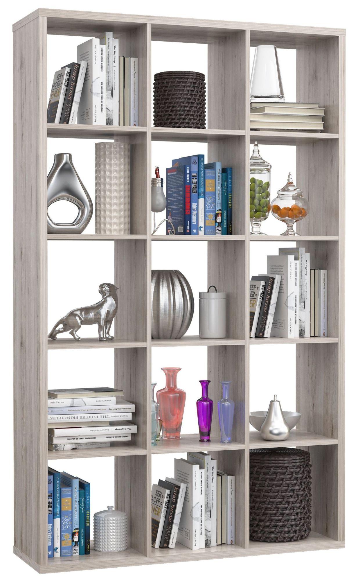 Mauro Sand Oak Effect 15 Open Shelving Unit