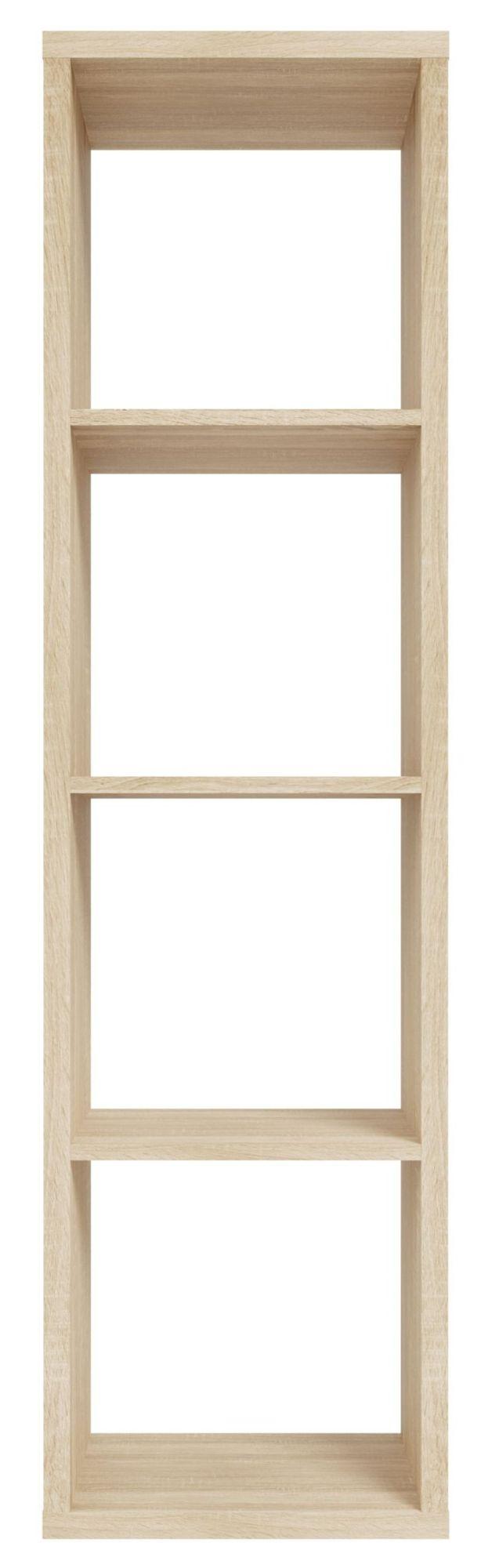 Mauro Sonoma Oak Effect 4 Open Shelving Unit