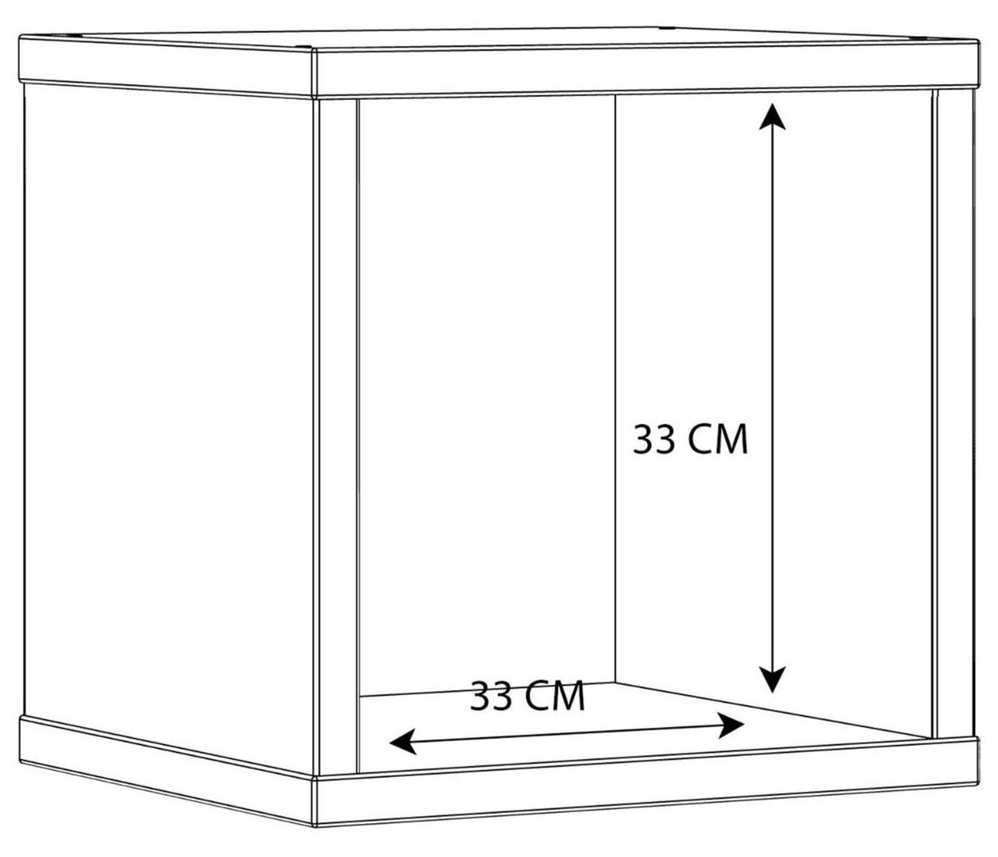 Mauro White Gloss Single Open Cube