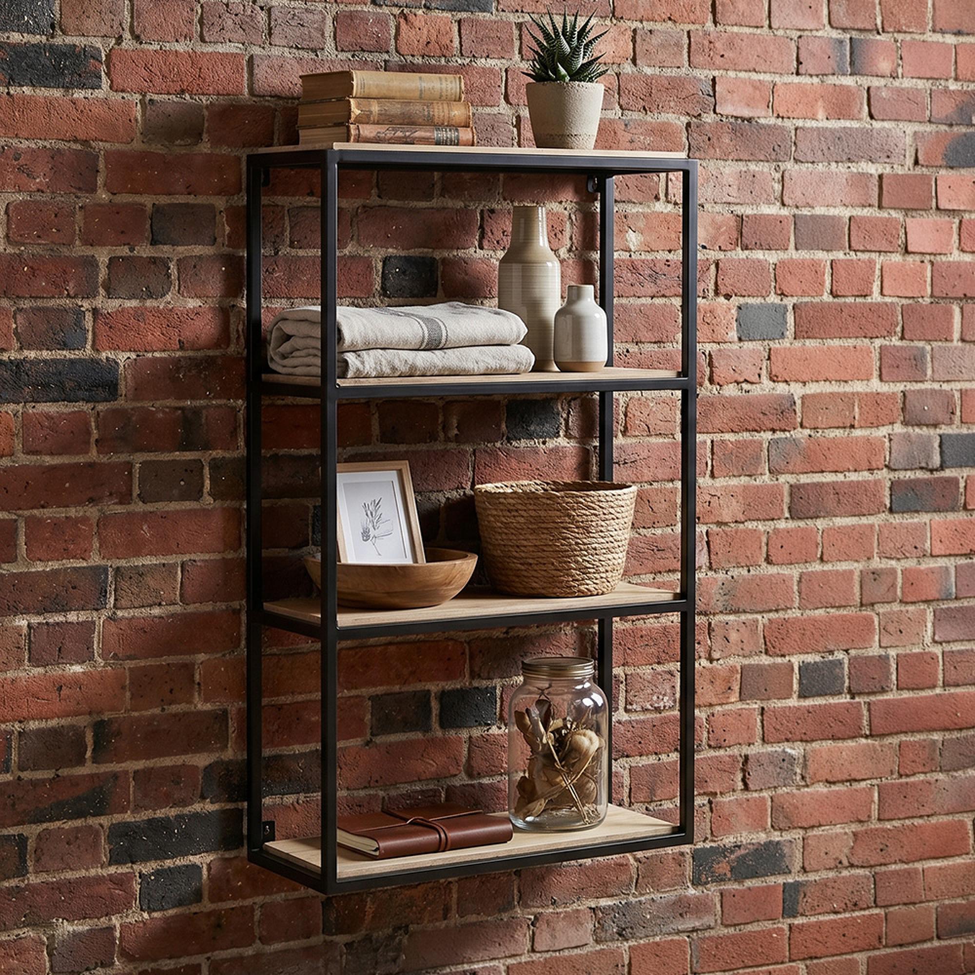 Occasionals Industrial Wall Shelving Unit