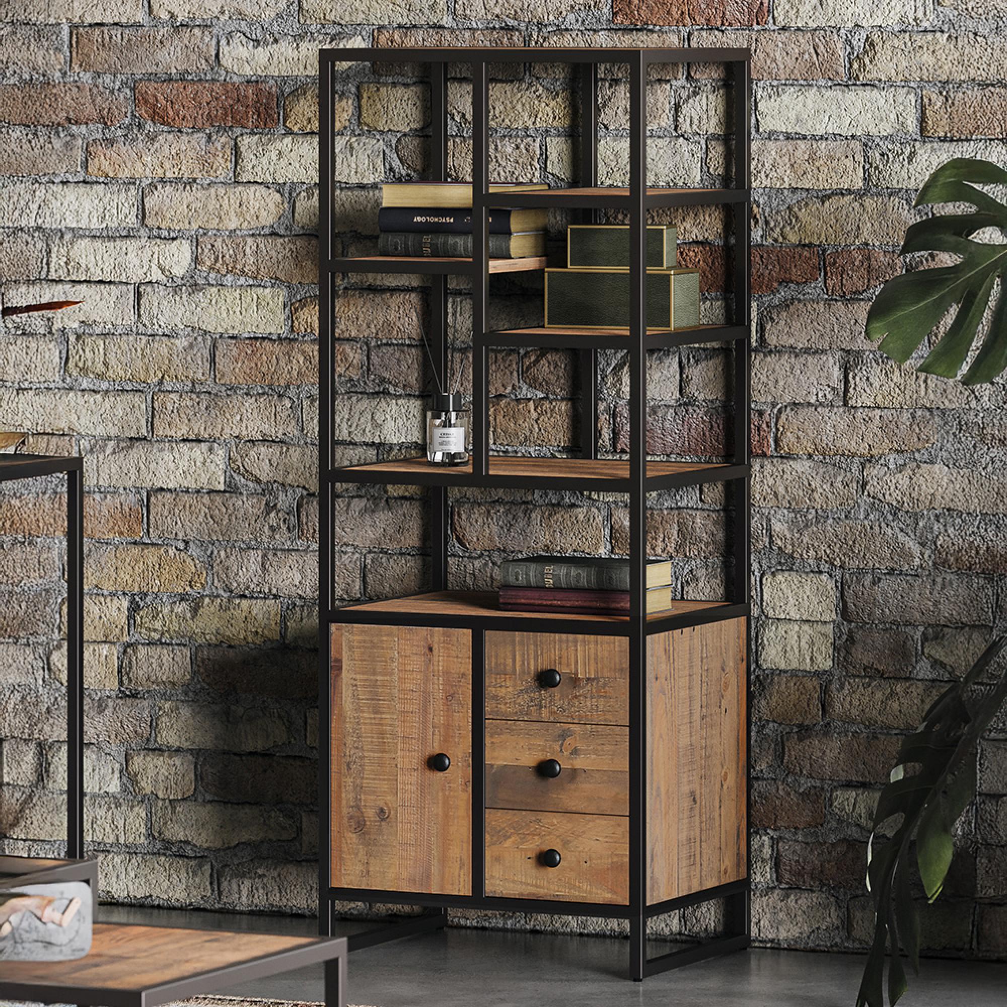 Ooki Modular Reclaimed Wood Bookcase - Tall