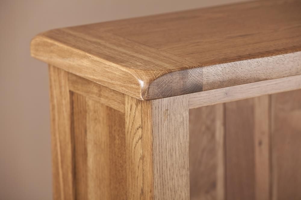 Originals Rustic Oak Low Wide Bookcase