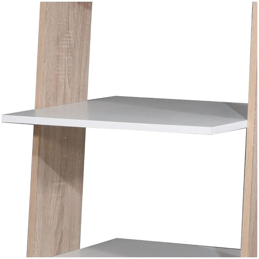 Perce White Drawer Ladder Open Bookcase